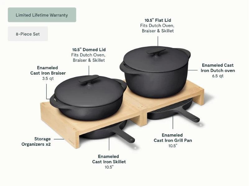 Enameled Cast Iron Set