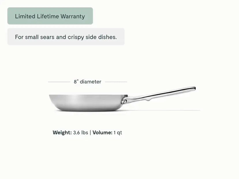 Mini Fry Pan Stainless Steel